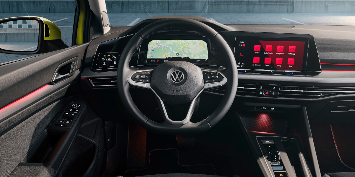 Le foto degli interni della Volkswagen Golf
