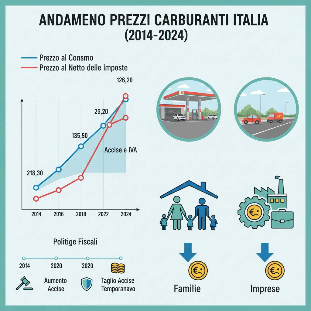 Dieci anni di caro-carburanti mascherati