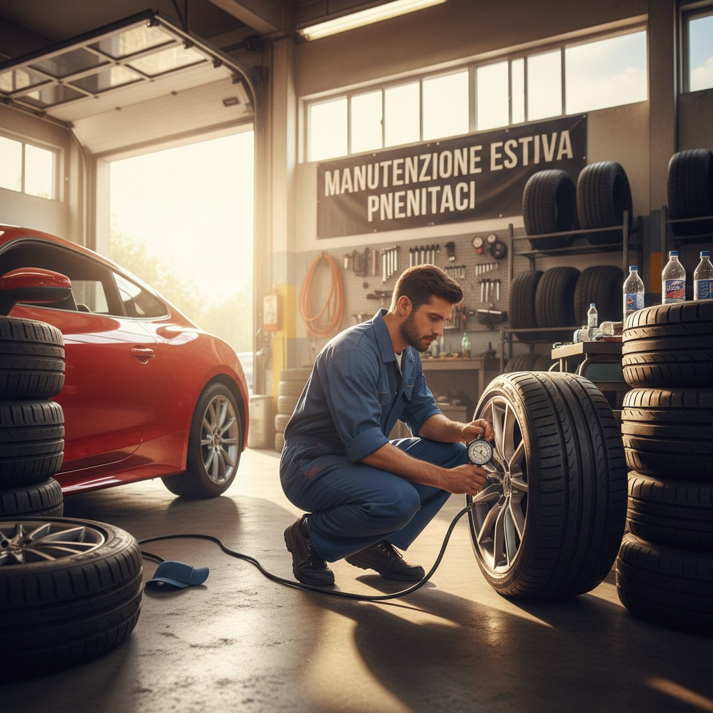 Pressione gomme auto: come si regola in estate?
