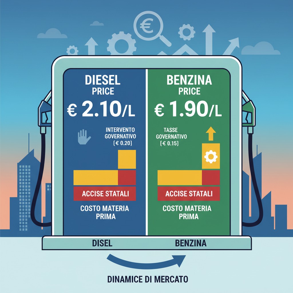 Prezzo Diesel: Ritorno del Gasolio sotto la Benzina?
