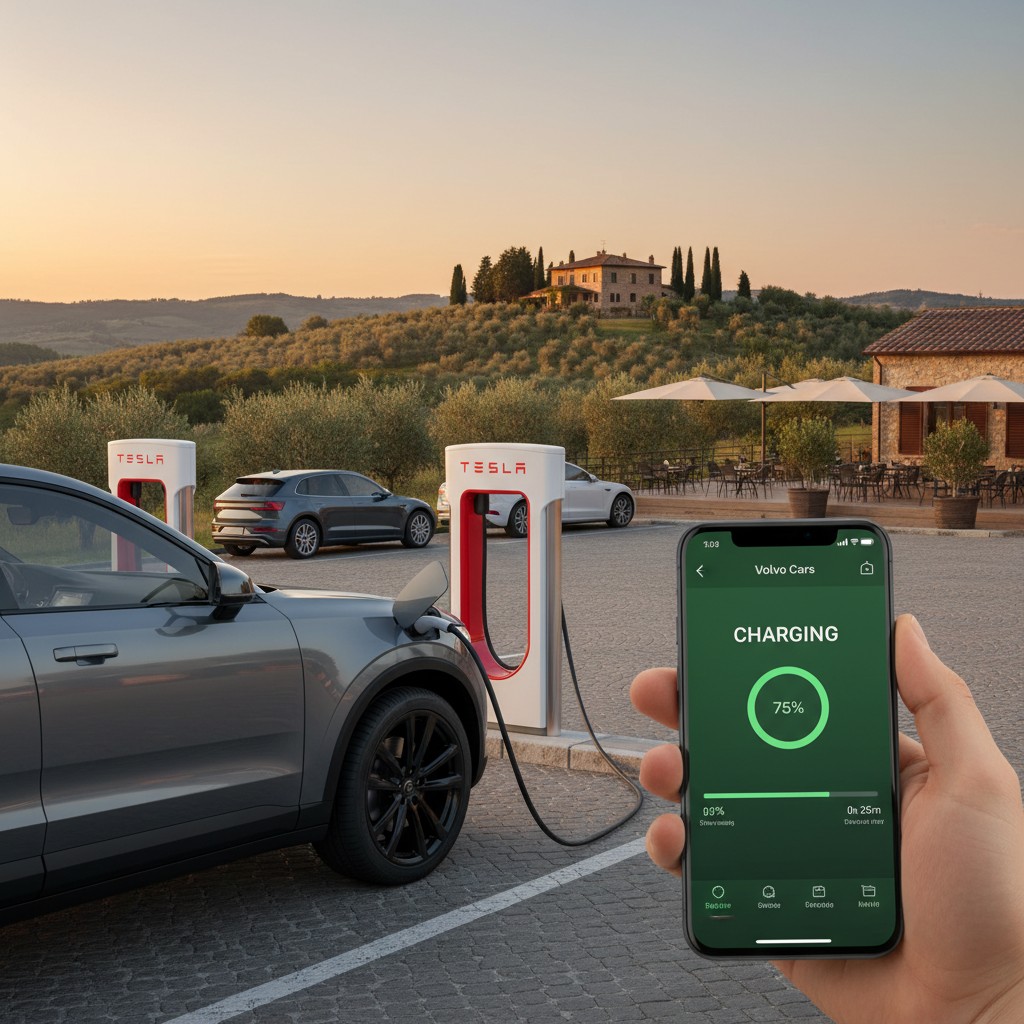Supercharger Tesla aprono alle Volvo anche in Italia: ecco quando e come