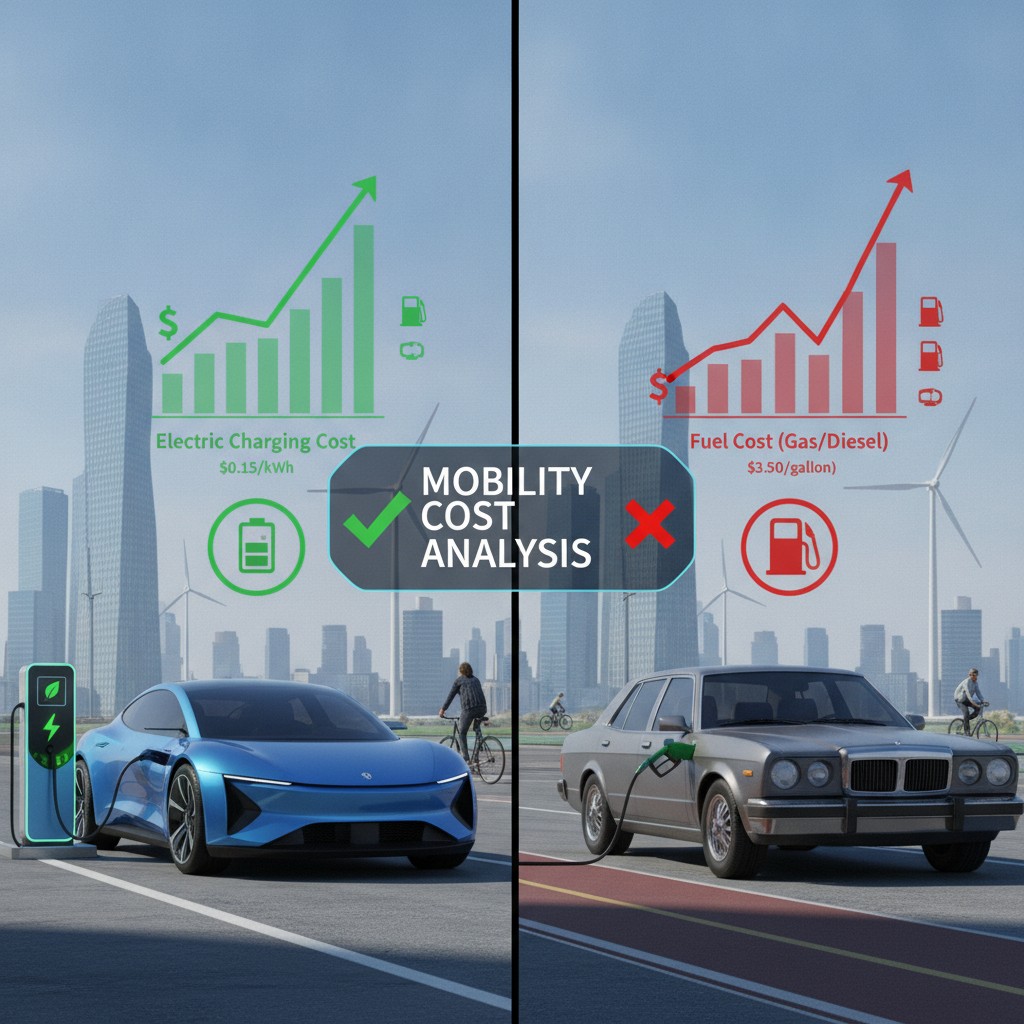 Il costo di pareggio dell’elettrico con benzina e diesel
