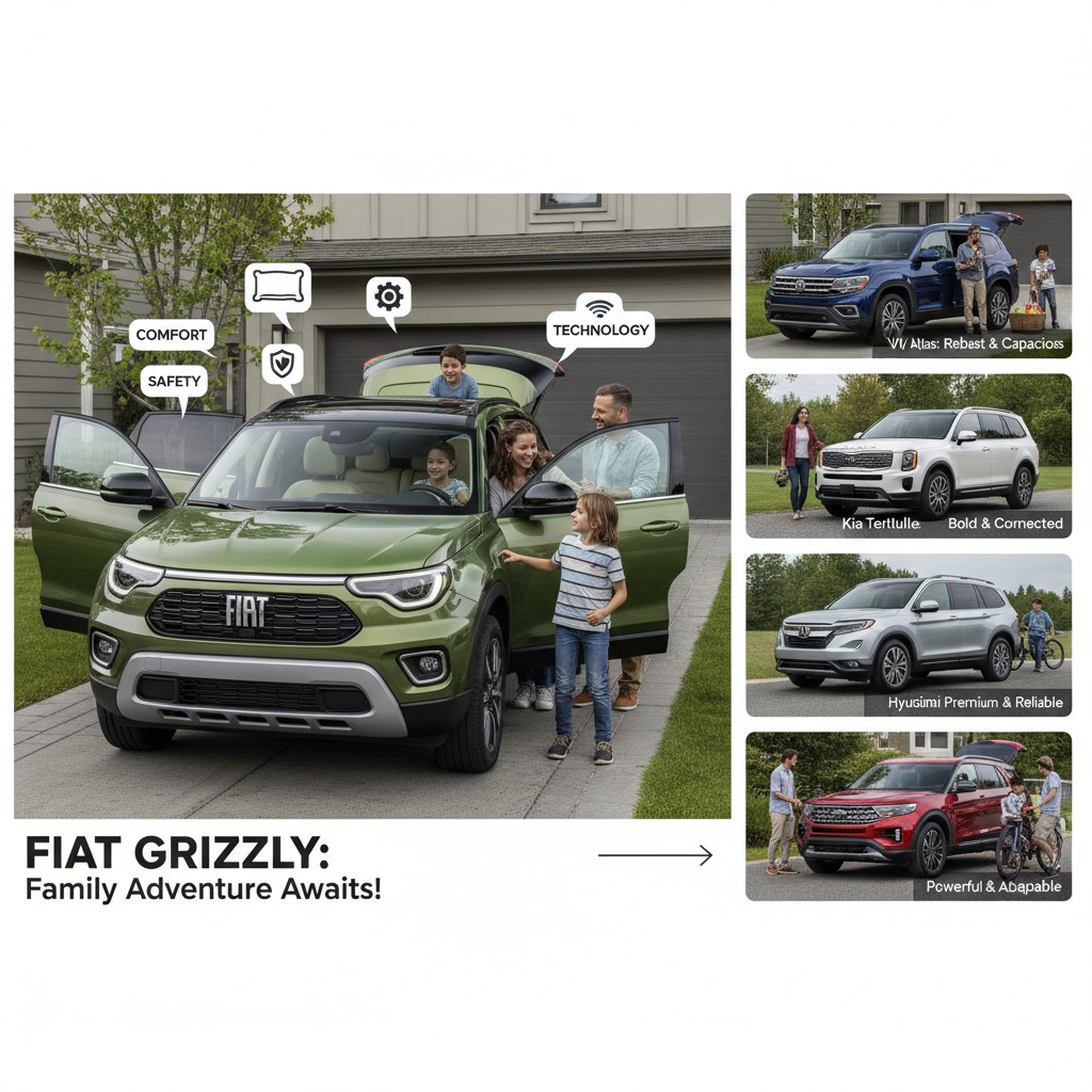 Confronto Fiat Grizzly e Rivali: Qual è il Miglior SUV per Famiglie?
