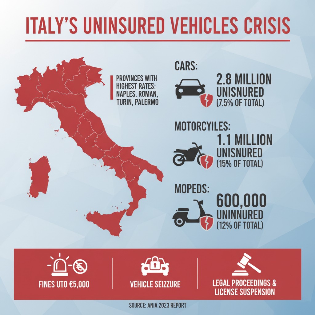Auto Senza Assicurazione in Italia: Un Fenomeno Preoccupante