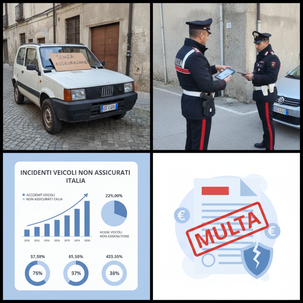 Nove Milioni di Veicoli Senza Copertura RC in Italia