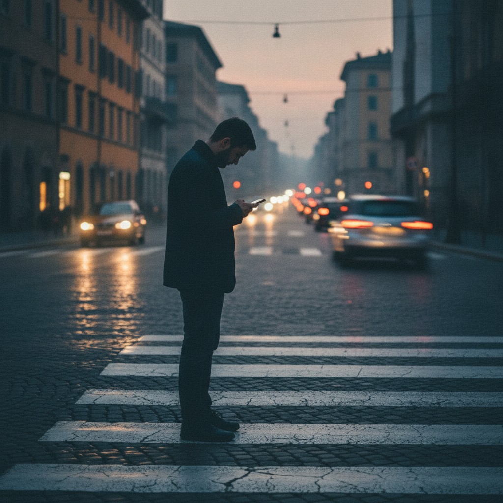 Pedoni col telefono in mano, arriva il divieto nel nuovo Codice